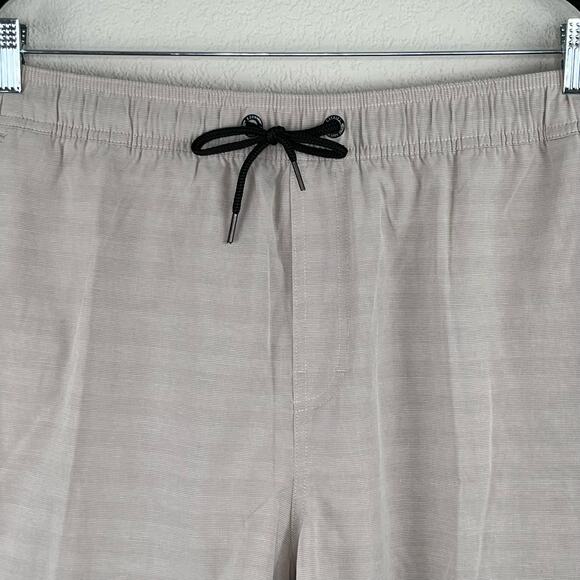 Ezekiel Tan Striped Men’s Casual 4” Elastic Drawstring Waist Board Shorts 38 NWT - Picture 4 of 12